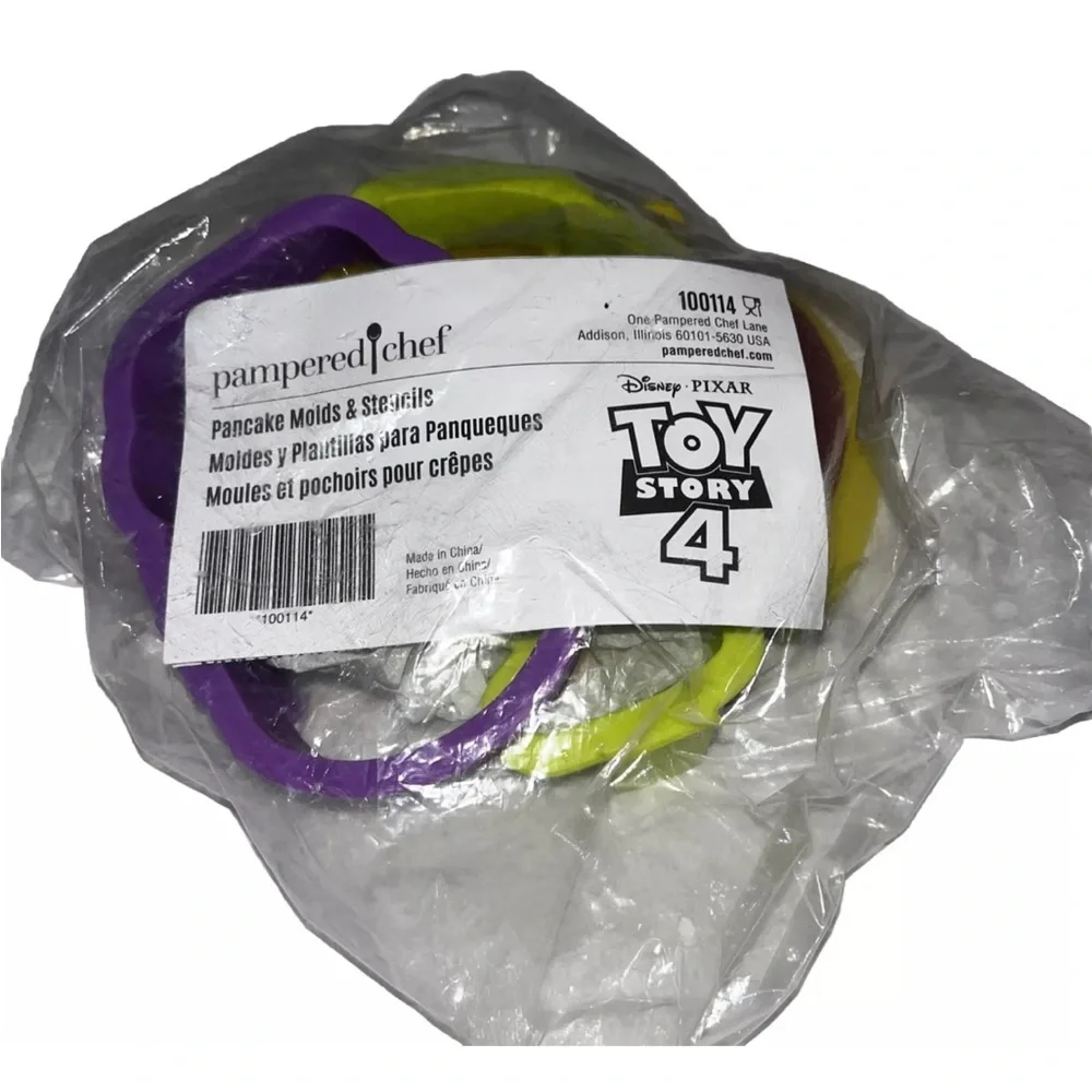 New Pampered Chef Pancake Molds & Stencils Disney Pixar Toy Story 4 NIP